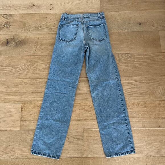 Revice Denim - High Waist Distressed Jeans in Blue - Picture 4 of 4